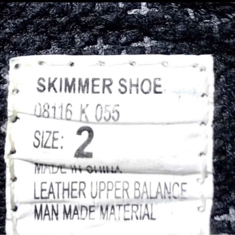 Mulberribush Girls Black Suede Flats Size 2